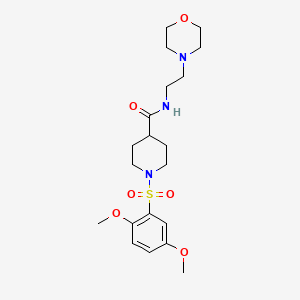 1-(2,5-Dimethoxybenzenesulfonyl)-N-[2-(morpholin-4-YL)ethyl]piperidine-4-carboxamide