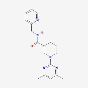 1-(4,6-dimethyl-2-pyrimidinyl)-N-(2-pyridylmethyl)-3-piperidinecarboxamide