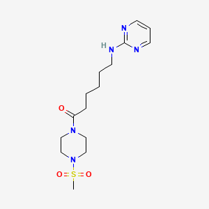 1-[4-(Methylsulfonyl)piperazino]-6-(2-pyrimidinylamino)-1-hexanone