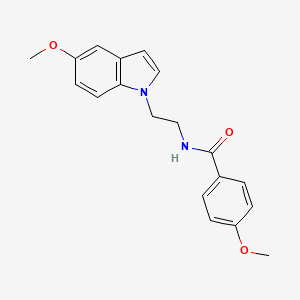 4-methoxy-N-[2-(5-methoxy-1H-indol-1-yl)ethyl]benzamide