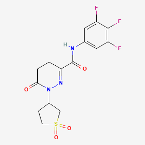 molecular formula C15H14F3N3O4S B11125180 C15H14F3N3O4S 