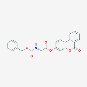 molecular formula C25H21NO6 B11125190 (4-methyl-6-oxobenzo[c]chromen-3-yl) (2S)-2-(phenylmethoxycarbonylamino)propanoate 