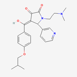 1-[2-(dimethylamino)ethyl]-3-hydroxy-4-{[4-(2-methylpropoxy)phenyl]carbonyl}-5-(pyridin-3-yl)-1,5-dihydro-2H-pyrrol-2-one