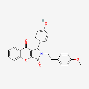 1-(4-Hydroxyphenyl)-2-[2-(4-methoxyphenyl)ethyl]-1,2-dihydrochromeno[2,3-c]pyrrole-3,9-dione