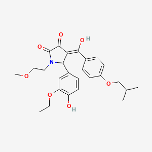 5-(3-ethoxy-4-hydroxyphenyl)-3-hydroxy-1-(2-methoxyethyl)-4-{[4-(2-methylpropoxy)phenyl]carbonyl}-1,5-dihydro-2H-pyrrol-2-one