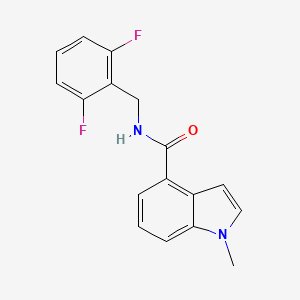 molecular formula C17H14F2N2O B11125336 N-(2,6-difluorobenzyl)-1-methyl-1H-indole-4-carboxamide 