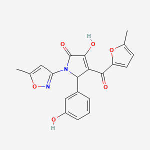 3-hydroxy-5-(3-hydroxyphenyl)-4-[(5-methylfuran-2-yl)carbonyl]-1-(5-methyl-1,2-oxazol-3-yl)-1,5-dihydro-2H-pyrrol-2-one