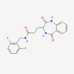 N-(2,6-difluorobenzyl)-3-(2,5-dioxo-2,3,4,5-tetrahydro-1H-1,4-benzodiazepin-3-yl)propanamide