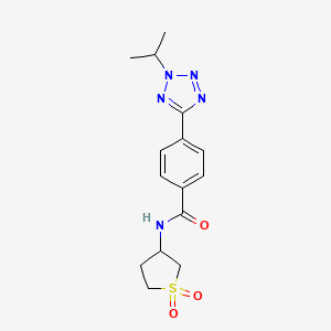 N-(1,1-dioxidotetrahydrothiophen-3-yl)-4-[2-(propan-2-yl)-2H-tetrazol-5-yl]benzamide