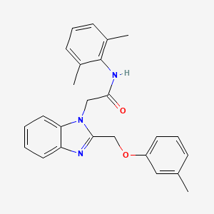 N-(2,6-dimethylphenyl)-2-{2-[(3-methylphenoxy)methyl]-1H-benzimidazol-1-yl}acetamide