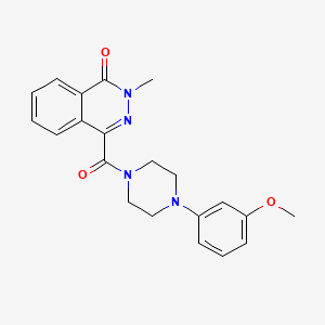 4-{[4-(3-methoxyphenyl)piperazino]carbonyl}-2-methyl-1(2H)-phthalazinone