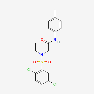 N~2~-[(2,5-dichlorophenyl)sulfonyl]-N~2~-ethyl-N-(4-methylphenyl)glycinamide