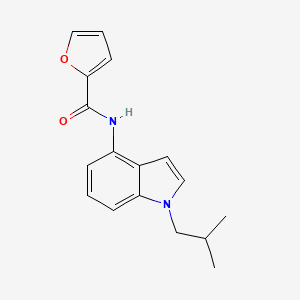 molecular formula C17H18N2O2 B11125568 N-(1-isobutyl-1H-indol-4-yl)-2-furamide 