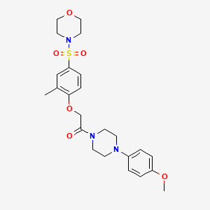 1-[4-(4-Methoxy-phenyl)-piperazin-1-yl]-2-[2-methyl-4-(morpholine-4-sulfonyl)-phenoxy]-ethanone