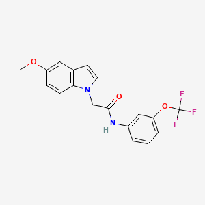 2-(5-methoxy-1H-indol-1-yl)-N-[3-(trifluoromethoxy)phenyl]acetamide