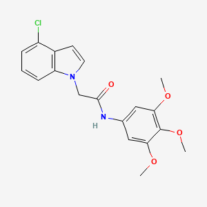 2-(4-chloro-1H-indol-1-yl)-N-(3,4,5-trimethoxyphenyl)acetamide