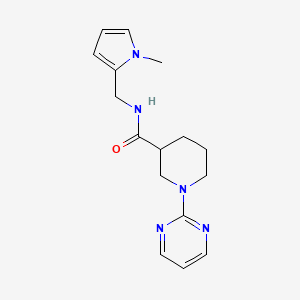 molecular formula C16H21N5O B11125627 N-[(1-methyl-1H-pyrrol-2-yl)methyl]-1-(2-pyrimidinyl)-3-piperidinecarboxamide 