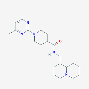 1-(4,6-dimethylpyrimidin-2-yl)-N-(octahydro-2H-quinolizin-1-ylmethyl)piperidine-4-carboxamide