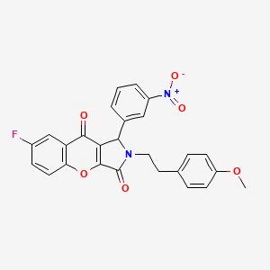 7-Fluoro-2-[2-(4-methoxyphenyl)ethyl]-1-(3-nitrophenyl)-1,2-dihydrochromeno[2,3-c]pyrrole-3,9-dione