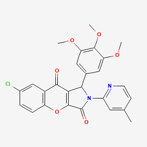 7-Chloro-2-(4-methylpyridin-2-yl)-1-(3,4,5-trimethoxyphenyl)-1,2-dihydrochromeno[2,3-c]pyrrole-3,9-dione