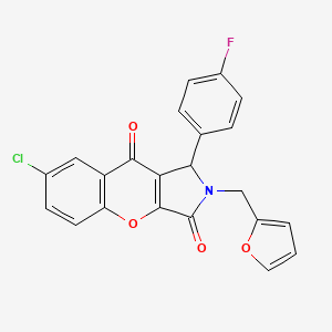 7-Chloro-1-(4-fluorophenyl)-2-(furan-2-ylmethyl)-1,2-dihydrochromeno[2,3-c]pyrrole-3,9-dione