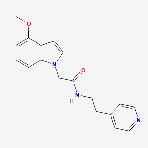 2-(4-methoxy-1H-indol-1-yl)-N-[2-(4-pyridyl)ethyl]acetamide