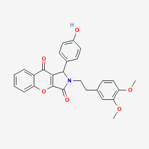 2-[2-(3,4-Dimethoxyphenyl)ethyl]-1-(4-hydroxyphenyl)-1,2-dihydrochromeno[2,3-c]pyrrole-3,9-dione