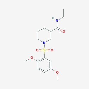 1-(2,5-Dimethoxybenzenesulfonyl)-N-ethylpiperidine-3-carboxamide