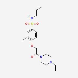 4-[2-(4-ethylpiperazin-1-yl)-2-oxoethoxy]-3-methyl-N-propylbenzenesulfonamide