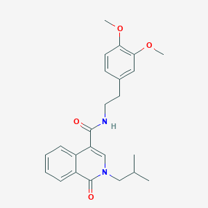 N~4~-(3,4-dimethoxyphenethyl)-2-isobutyl-1-oxo-1,2-dihydro-4-isoquinolinecarboxamide