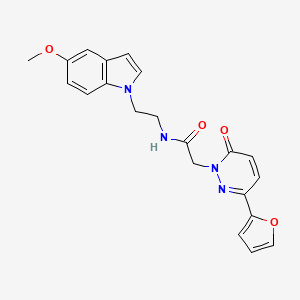 2-[3-(2-furyl)-6-oxo-1(6H)-pyridazinyl]-N-[2-(5-methoxy-1H-indol-1-yl)ethyl]acetamide