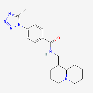 4-(5-methyl-1H-tetrazol-1-yl)-N-(octahydro-2H-quinolizin-1-ylmethyl)benzamide