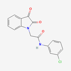 molecular formula C16H11ClN2O3 B11125842 N-(3-chlorophenyl)-2-(2,3-dioxo-2,3-dihydro-1H-indol-1-yl)acetamide 