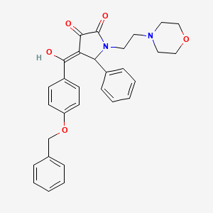 4-{[4-(benzyloxy)phenyl]carbonyl}-3-hydroxy-1-[2-(morpholin-4-yl)ethyl]-5-phenyl-1,5-dihydro-2H-pyrrol-2-one