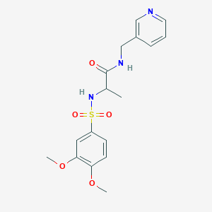 2-(3,4-Dimethoxy-benzenesulfonylamino)-N-pyridin-3-ylmethyl-propionamide