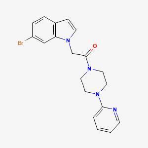 6-bromo-1-{2-oxo-2-[4-(2-pyridinyl)-1-piperazinyl]ethyl}-1H-indole