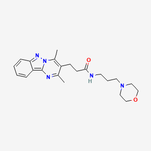 3-(2,4-dimethylpyrimido[1,2-b]indazol-3-yl)-N-(3-morpholinopropyl)propanamide