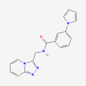 3-(1H-pyrrol-1-yl)-N-([1,2,4]triazolo[4,3-a]pyridin-3-ylmethyl)benzamide