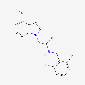 N-(2,6-difluorobenzyl)-2-(4-methoxy-1H-indol-1-yl)acetamide