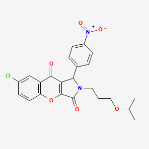 7-Chloro-1-(4-nitrophenyl)-2-[3-(propan-2-yloxy)propyl]-1,2-dihydrochromeno[2,3-c]pyrrole-3,9-dione