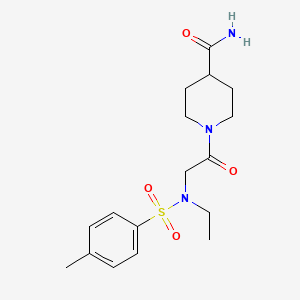 1-{N-ethyl-N-[(4-methylphenyl)sulfonyl]glycyl}piperidine-4-carboxamide