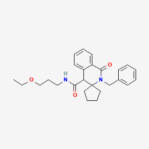 2'-benzyl-N-(3-ethoxypropyl)-1'-oxo-1',4'-dihydro-2'H-spiro[cyclopentane-1,3'-isoquinoline]-4'-carboxamide