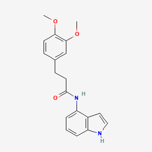 molecular formula C19H20N2O3 B11126164 3-(3,4-dimethoxyphenyl)-N-(1H-indol-4-yl)propanamide 