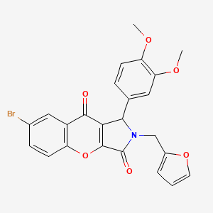 7-Bromo-1-(3,4-dimethoxyphenyl)-2-(furan-2-ylmethyl)-1,2-dihydrochromeno[2,3-c]pyrrole-3,9-dione