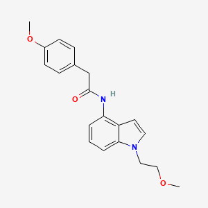 N-[1-(2-methoxyethyl)-1H-indol-4-yl]-2-(4-methoxyphenyl)acetamide