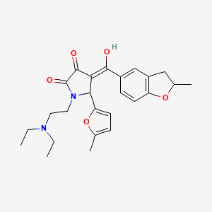 1-[2-(diethylamino)ethyl]-3-hydroxy-4-[(2-methyl-2,3-dihydro-1-benzofuran-5-yl)carbonyl]-5-(5-methylfuran-2-yl)-1,5-dihydro-2H-pyrrol-2-one