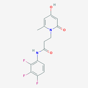 3-[4-hydroxy-2-methyl-6-oxo-1(6H)-pyridinyl]-N-(2,3,4-trifluorophenyl)propanamide