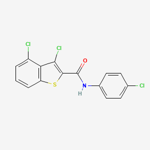 3,4-dichloro-N-(4-chlorophenyl)-1-benzothiophene-2-carboxamide