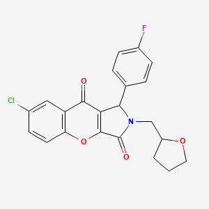 7-Chloro-1-(4-fluorophenyl)-2-(tetrahydrofuran-2-ylmethyl)-1,2-dihydrochromeno[2,3-c]pyrrole-3,9-dione