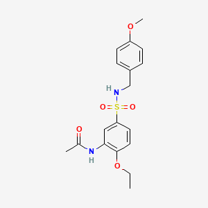 N-{2-ethoxy-5-[(4-methoxybenzyl)sulfamoyl]phenyl}acetamide